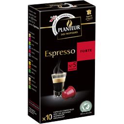 Planteur des tropiques - Café capsules Espresso Forte x22