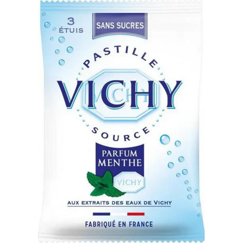 Vichy - Pastilles menthe sans sucre x3