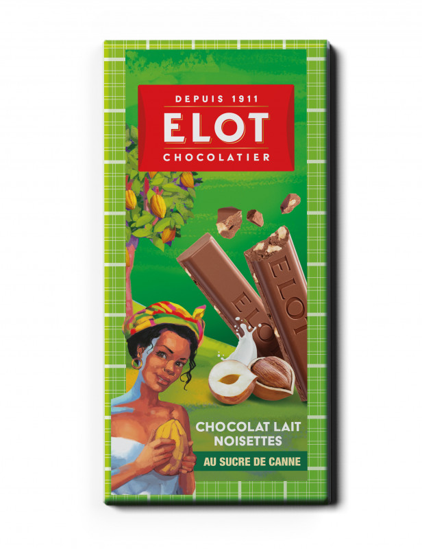 Elot - Tablette chocolat au lait et noisette
