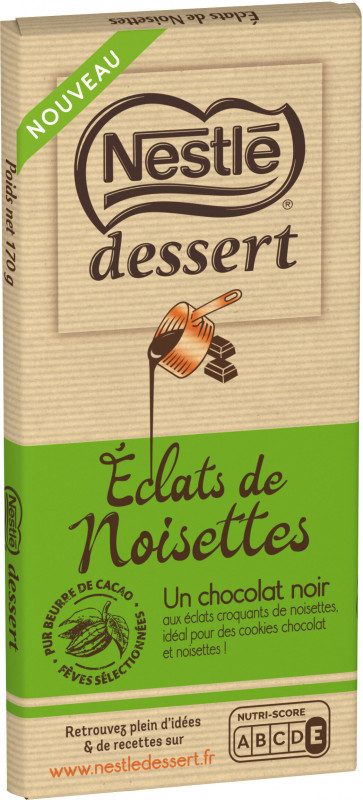 Nestlé Dessert Chocolat Noir à Pâtisser - tablette de 205g : :  Epicerie