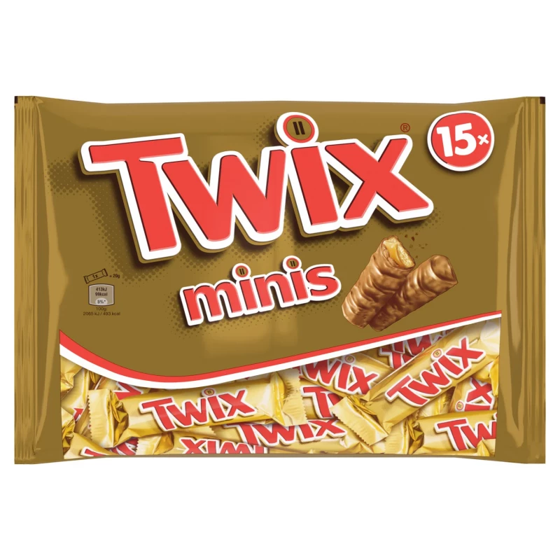 Twix - Mini barres au chocolat & caramel 333GR