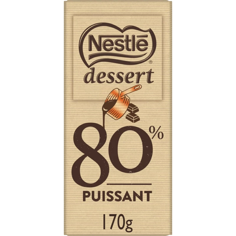 Nestlé - Tablette chocolat noir dessert 80%