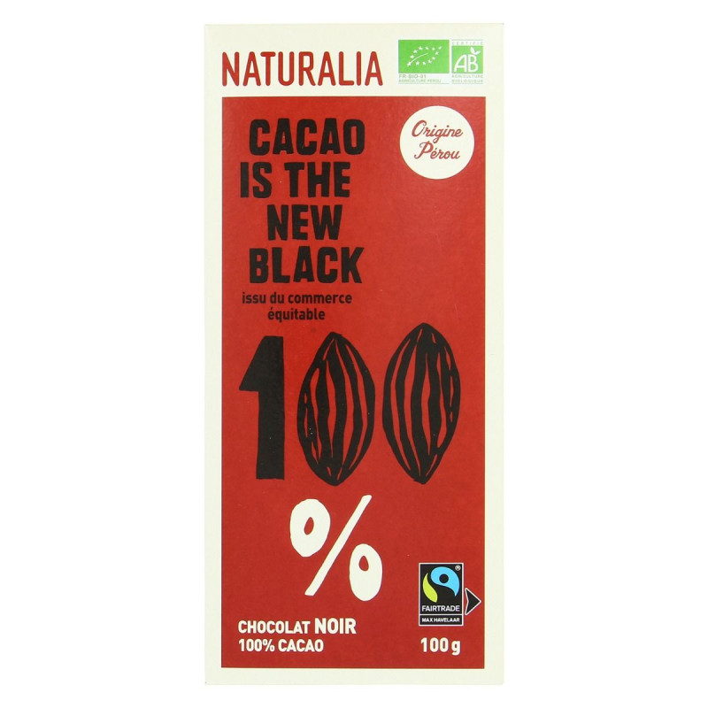 Naturalia - Chocolat Noir 100% cacao Bio