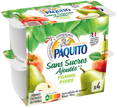 Paquito - Purée pomme poire sans sucre ajouté - 123 Click