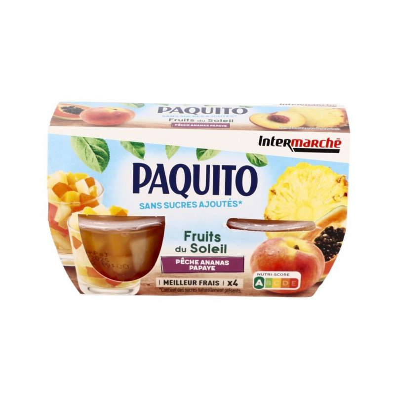 Paquito - Coupelles fruits du soleil x4