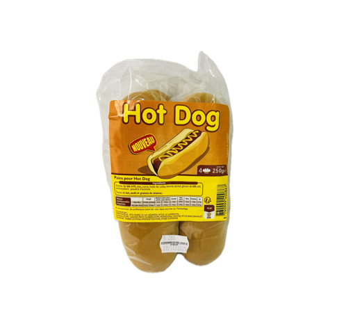 Pains à HOT DOG x4