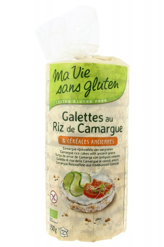 Ma vie sans gluten - Galette de Riz de Camargue sans gluten 130G Bio