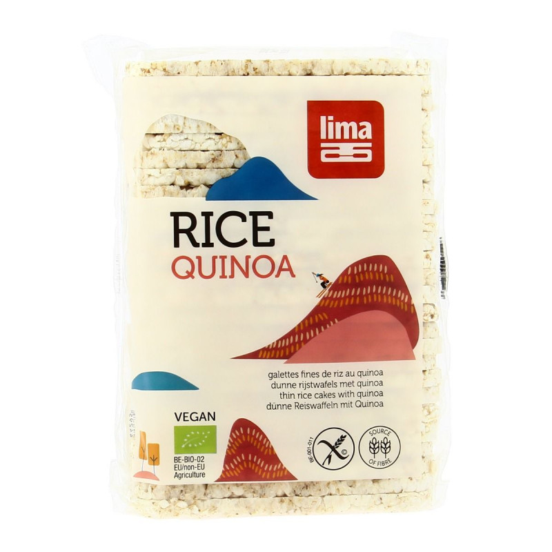 Lima - Galettes de riz fines au quinoa sans gluten Bio