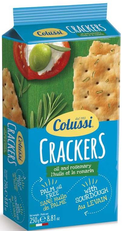 Colussi - Crackers olive & romarin
