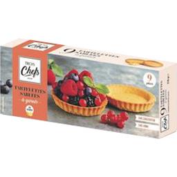 Trois chefs - 9 tartelettes sablées au beurre 216g