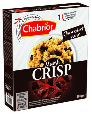 Chabrior - Muesli Crisp au chocolat noir