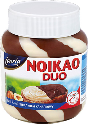 Ivoria - Pâte à tartiner Noikao Duo noisette et lait