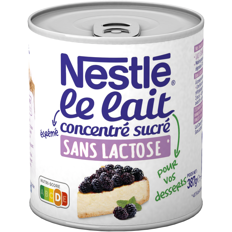 Nestlé - Lait concentré sucré sans lactose
