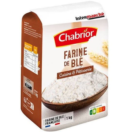 Chabrior - Farine de blé spéciale cuisine et pâtisserie T45 1Kg