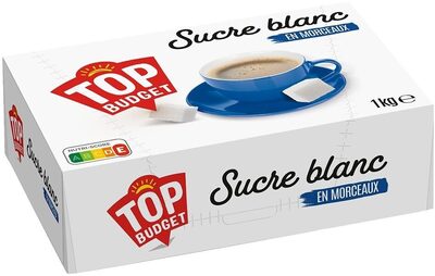 Top budget - Morceaux de sucre blanc 1Kg