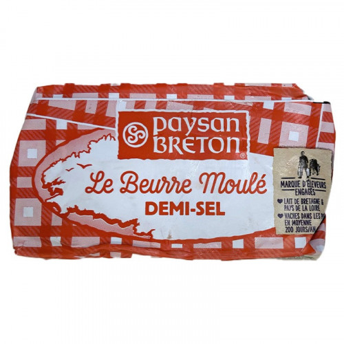 Livraison à domicile Paysan Breton Beurre moulé demi sel, 500g