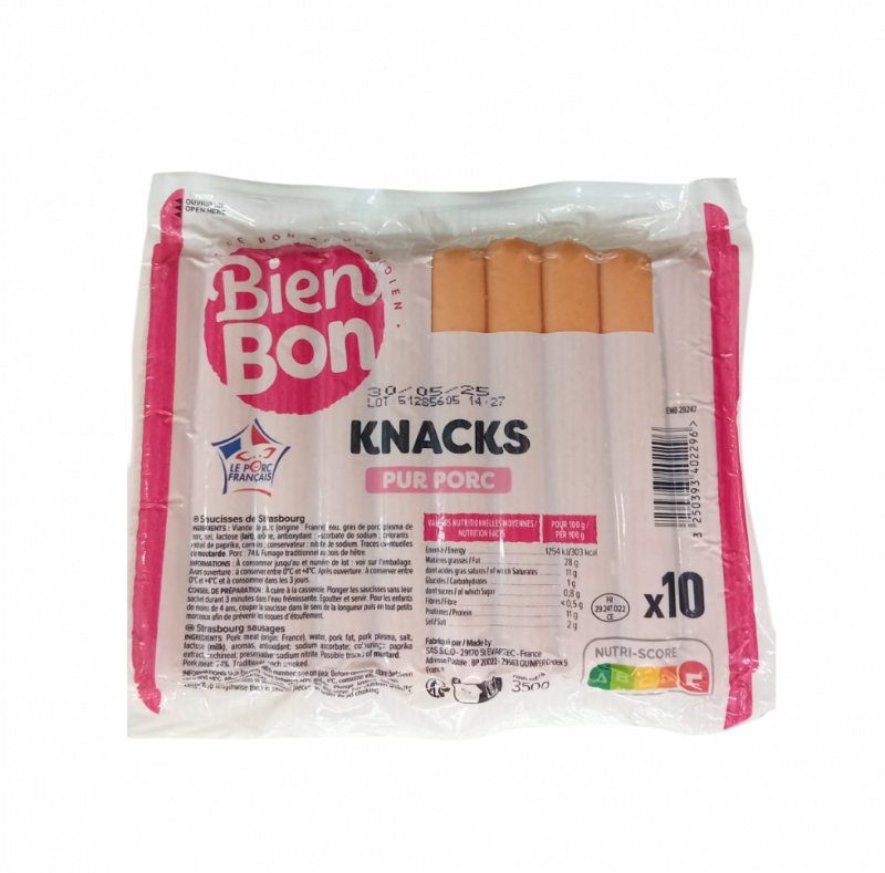 Bien bon - Knacks pur porc X10