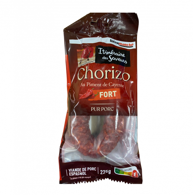 Itinéraire des saveurs - Chorizo entier fort au piment de cayenne 225g