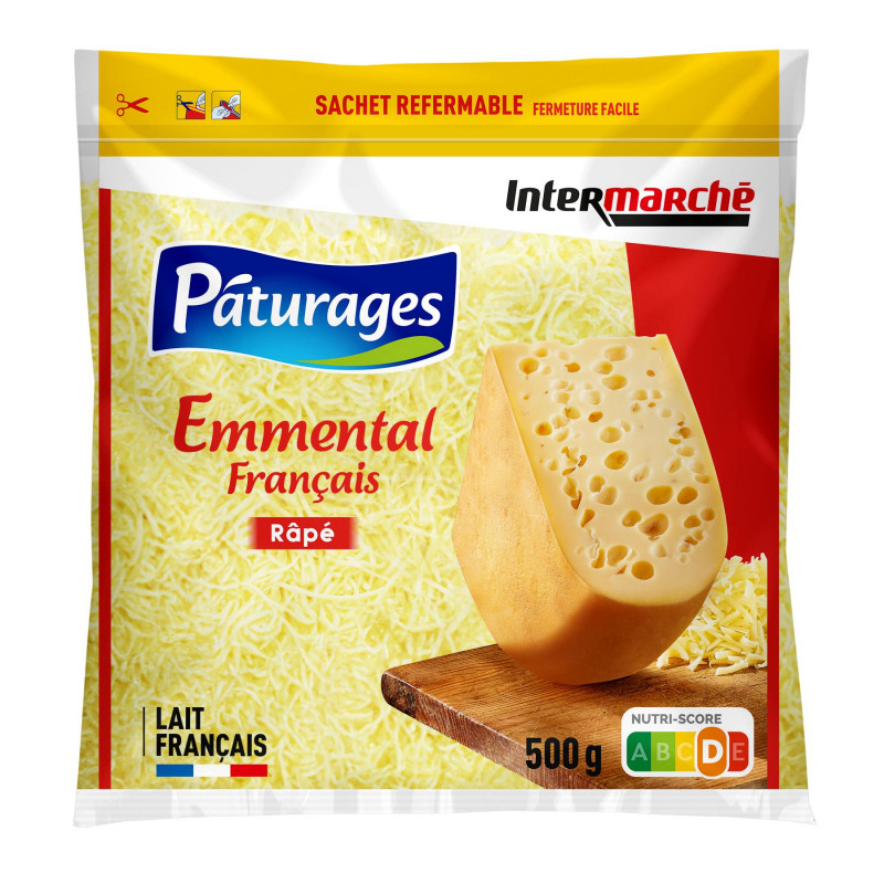 Pâturages - Fromage emmental râpé 500g