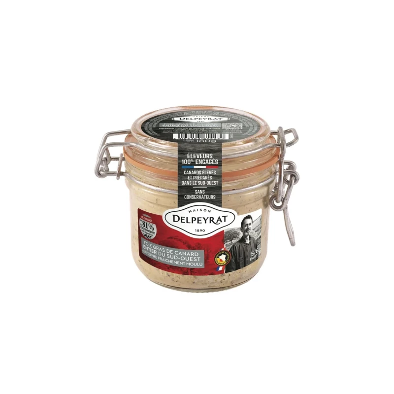 Delpeyrat - Foie gras canard entier Soud-ouest 180G