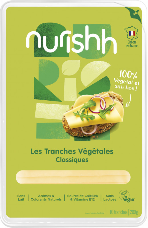 Nurish - Tranches de fromage végétal classique