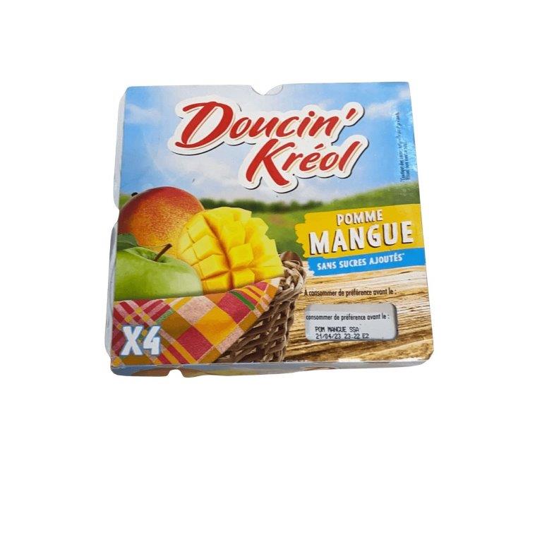 Doucin' Kreol - Compote pomme mangue Sans sucre ajouté