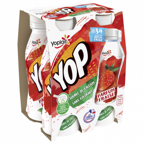 Yop - Yaourt à boire fraise x4