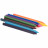 12 Crayons de couleur plastique