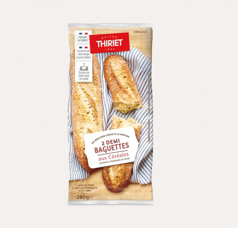 Thiriet - 2 Demi baguettes aux céréales