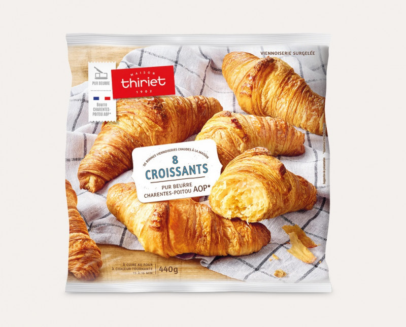 Thiriet - 8 croissants - pur beurre Charentes-Poitou AOP