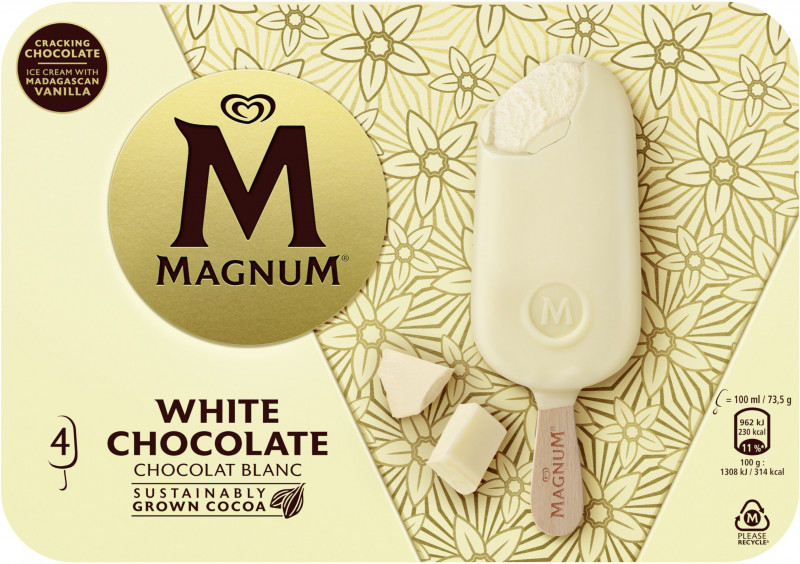 Magnum - Bâtonnets de glace Magnum au chocolat blanc