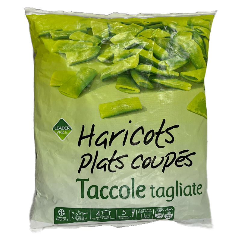 Leader Price - Haricots verts plats coupés