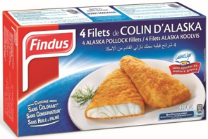 Findus - Filets panés de colin d'Alaska  X4