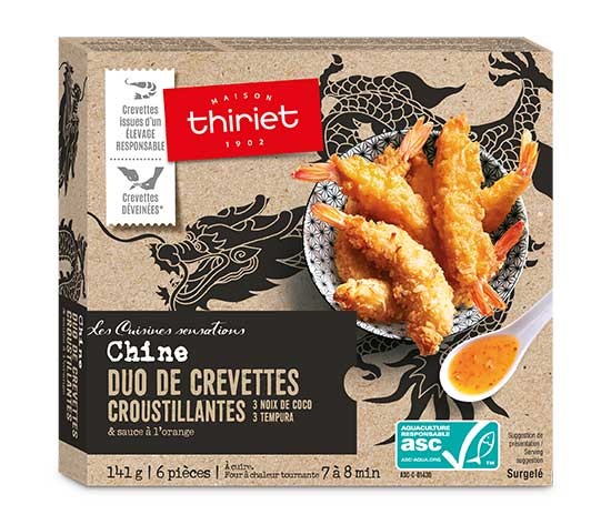 Thiriet - Assortiment de 6 crevettes croustillantes