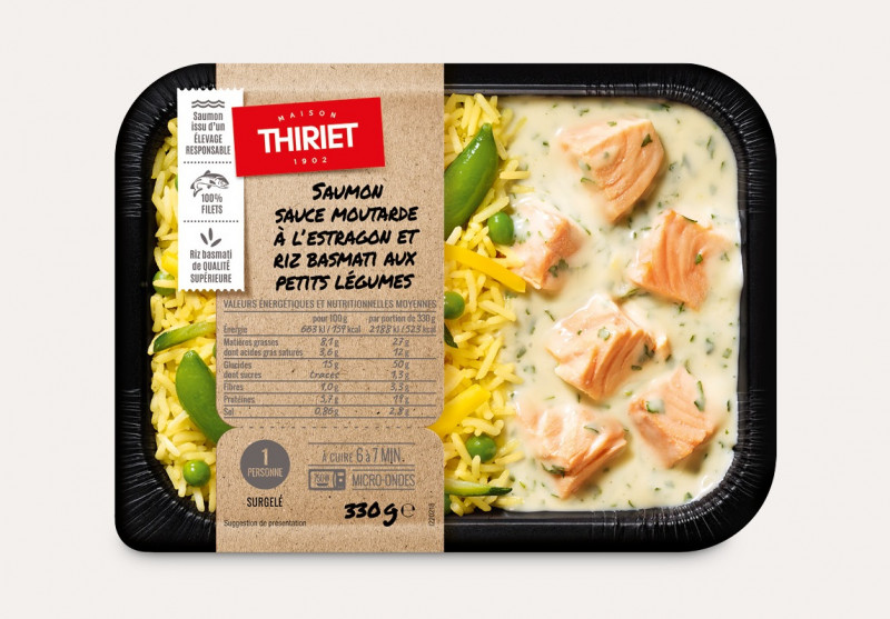 Thiriet - Saumon sauce moutarde et riz basmati