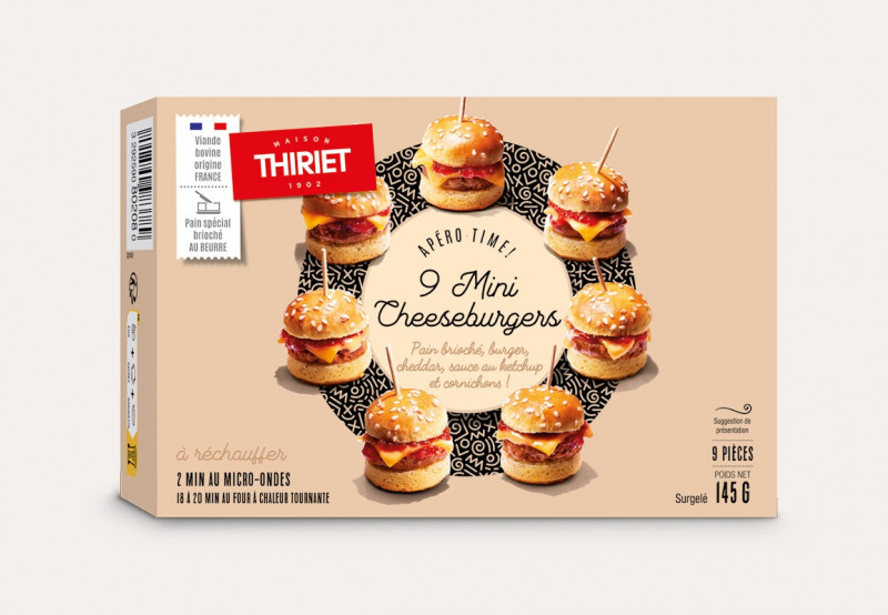 Thiriet - 9 mini cheeseburgers