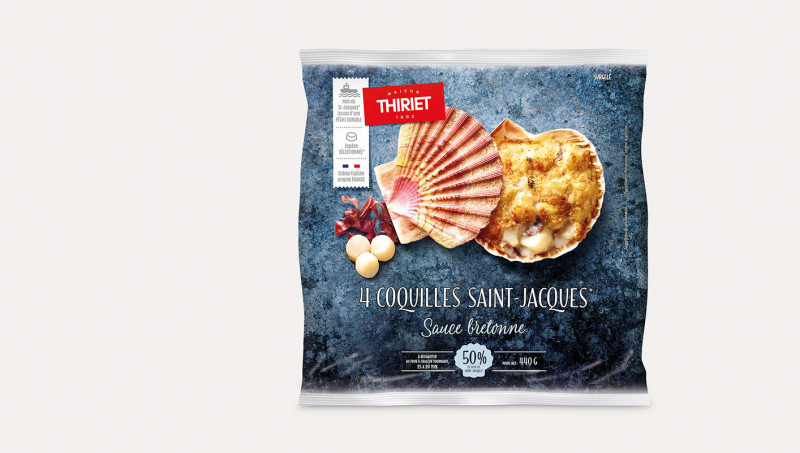 Thiriet - 4 Coquilles St Jacques à la bretonne