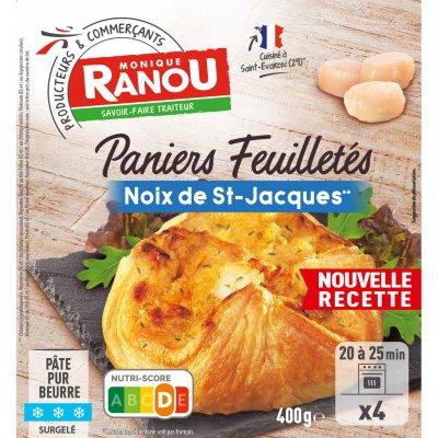 Monique Ranou - Paniers feuilletés aux noix de St Jacques