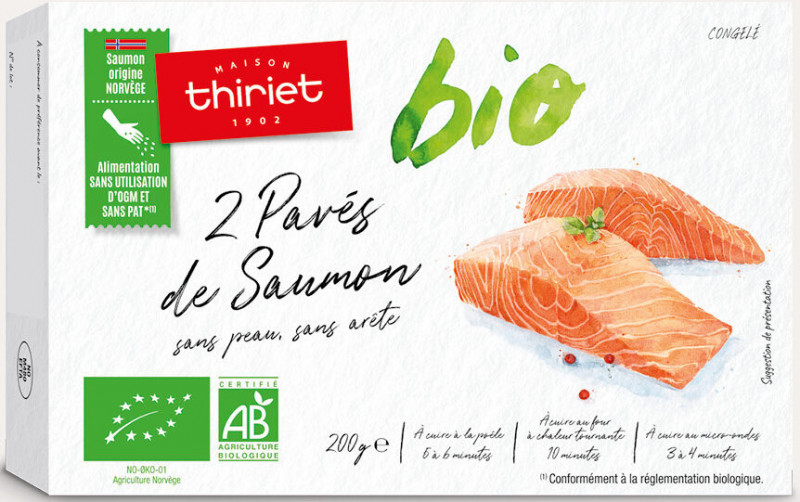 Thiriet - Pavés de saumon bio