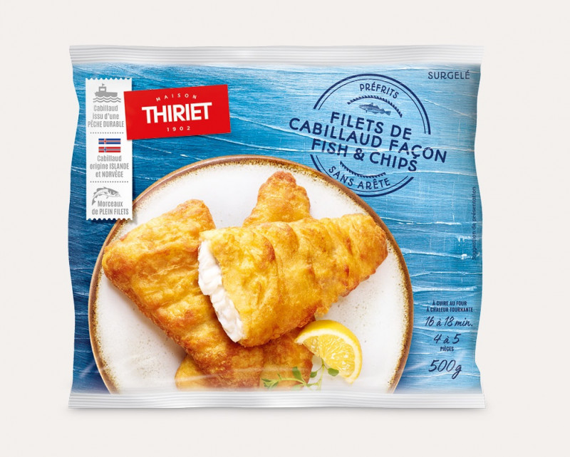 Thiriet - Filets de cabillaud façon Fish and Chips