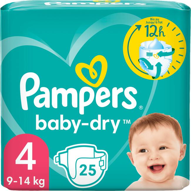 Pampers - Couches baby-dry T4 x25 - 123 Click