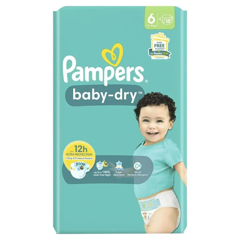 Pampers - Couches Baby-Dry T6