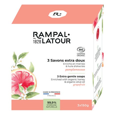 Rampal Latour - Savons extra-doux miel/pamplemousse