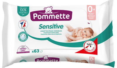 Pommette - Lingettes bébé peaux sensibles
