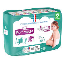 Pommette - Couches agility dry T6 x48