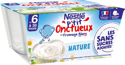 Nestlé - P'tit Onctueux fromage blanc nature