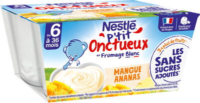 Nestlé - Fromage blanc P'tit Onctueux mangue ananas
