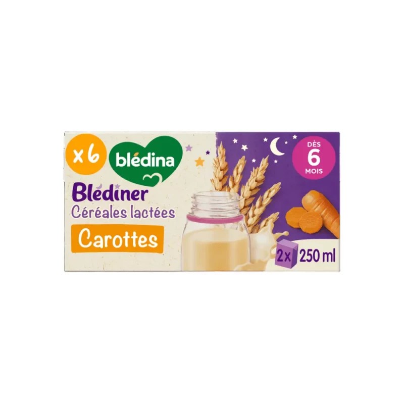 Blédina - Céréales lactées céréales & carottes BLEDINER_Dès 6 mois