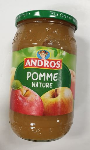Compote Panaché Pomme Nature Et Pomme Fraise ANDROS : les 12 pots