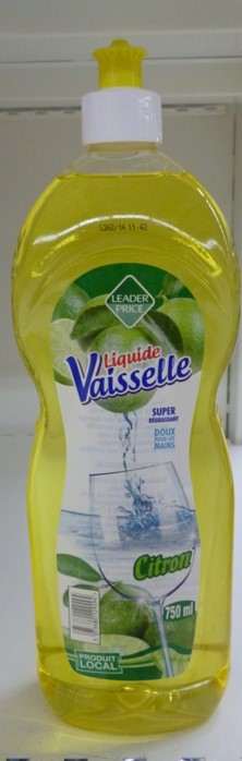 Leader Price - Liquide vaisselle citron